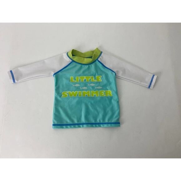 Little Swimmer Target Swimshirt Protective Swim Shirt Fish - Size 3-6 Months - Picture 1 of 5